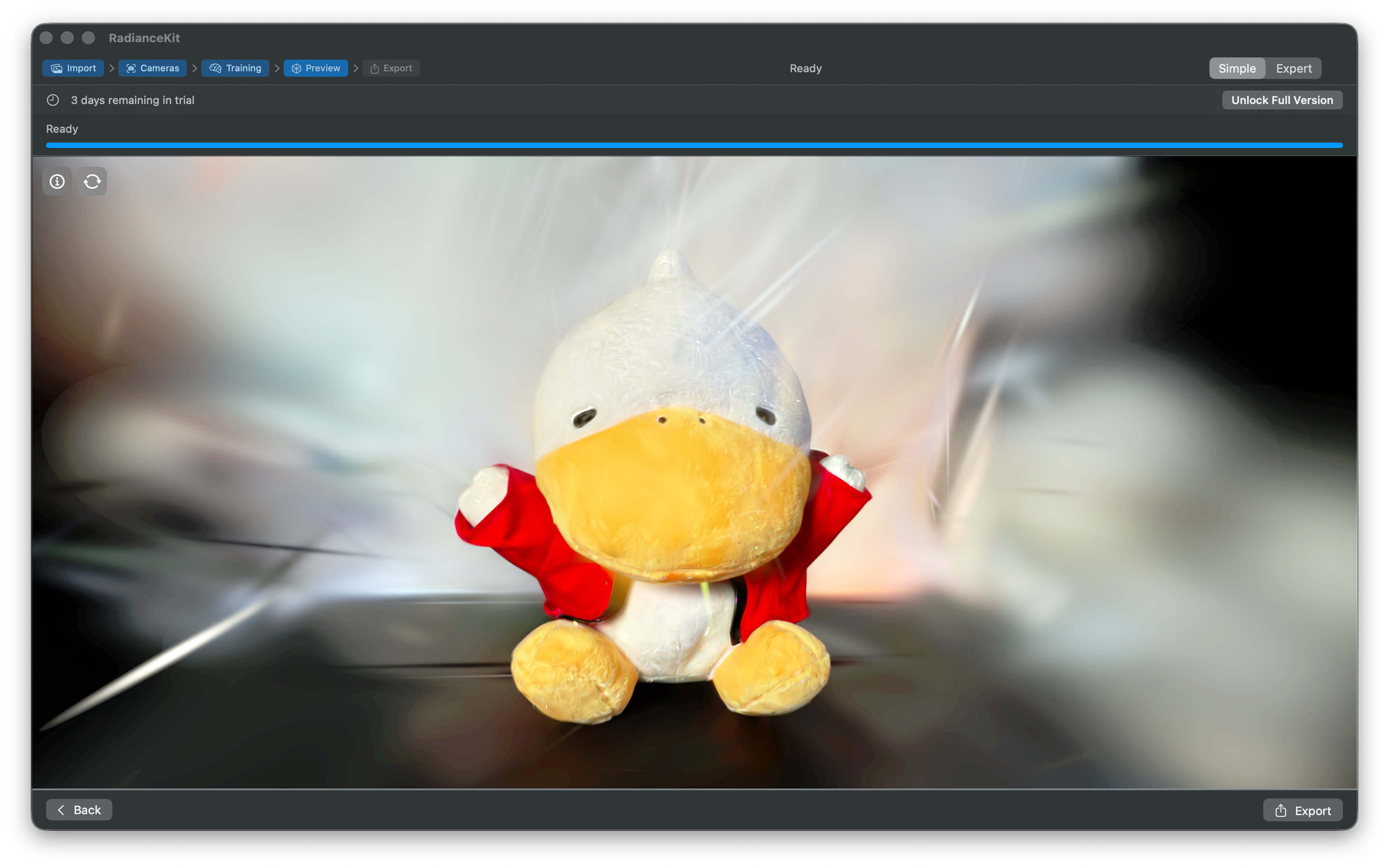 Real-time 3D preview