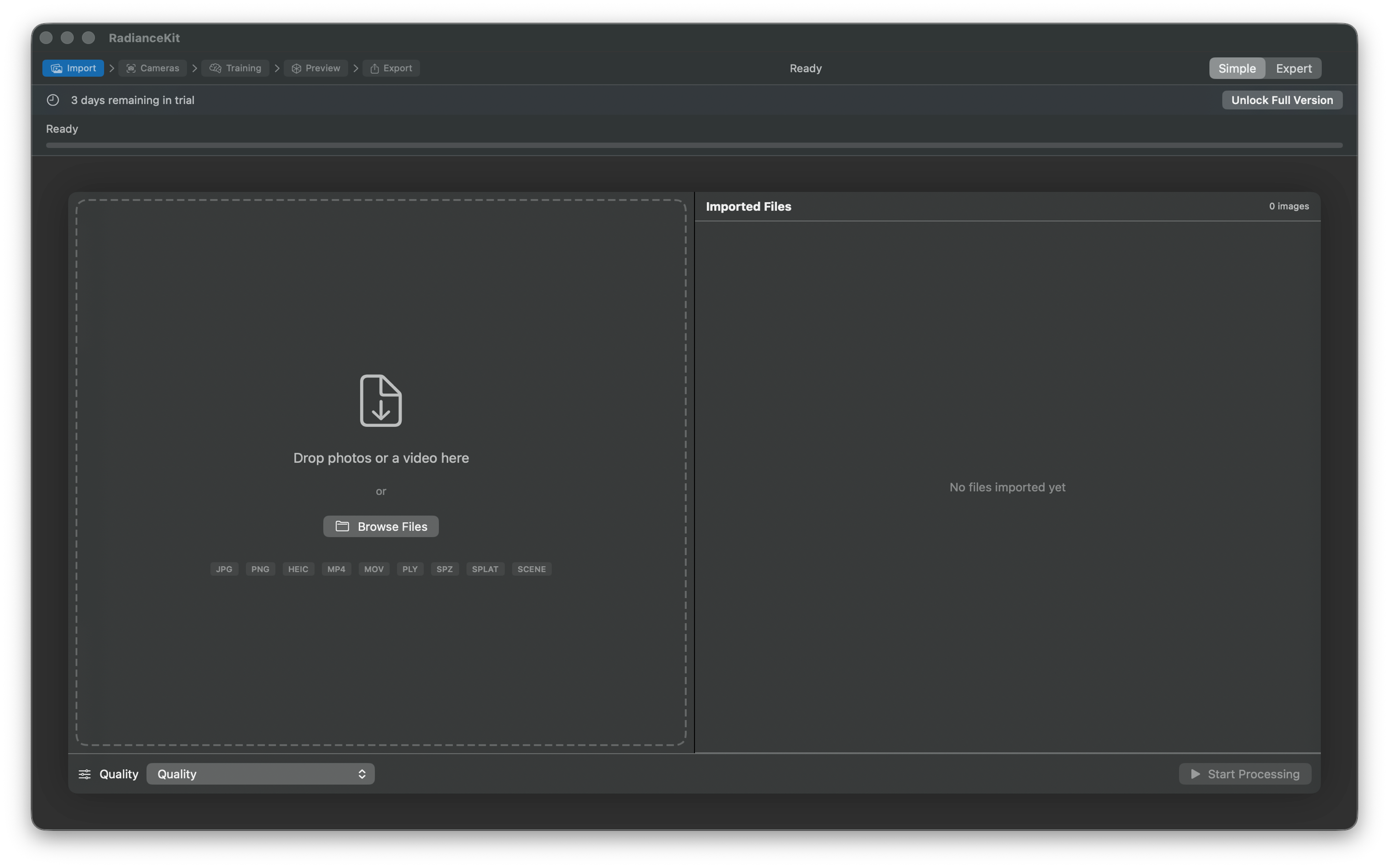 Import photos and videos